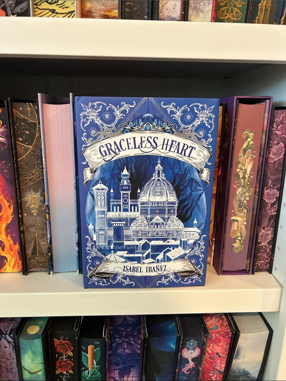 Graceless Heart Decorative Hardcover Book - Blue